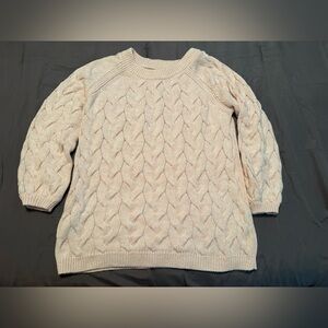 Pink cable nit sweater. Size XL made by Merona no pulls or stains super soft.